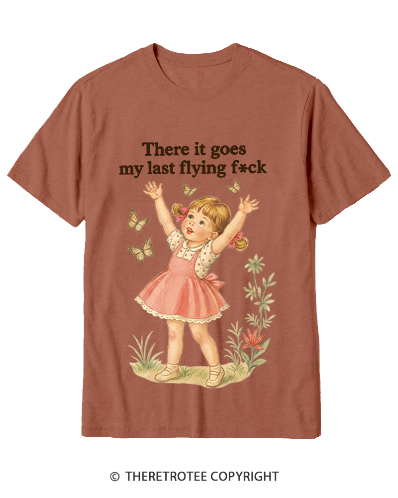 TheRetroTee There It Goes My Last Flying Fck 1950s Cotton T-Shirt