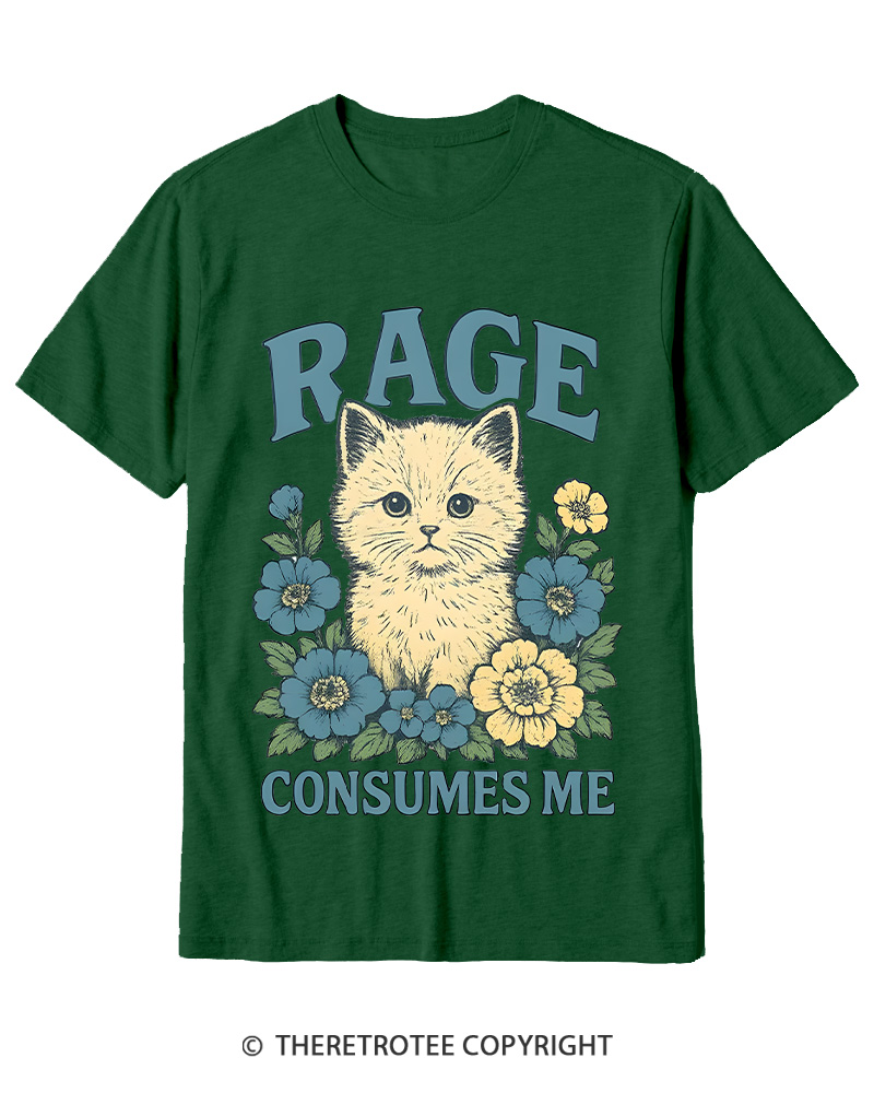 TheRetroTee Cat Meme 1970s Cotton T-Shirt