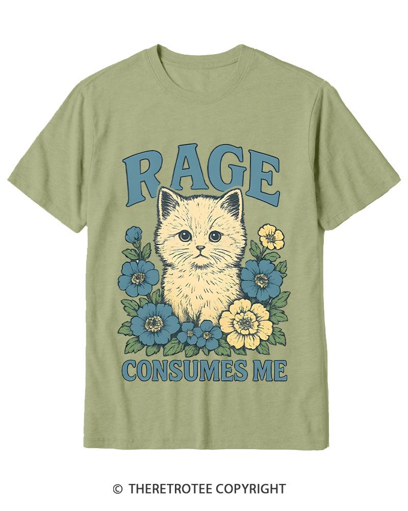 TheRetroTee Cat Meme 1970s Cotton T-Shirt