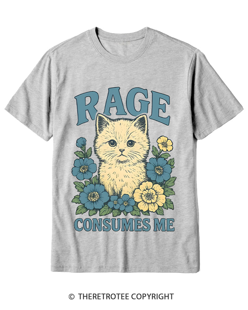 TheRetroTee Cat Meme 1970s Cotton T-Shirt