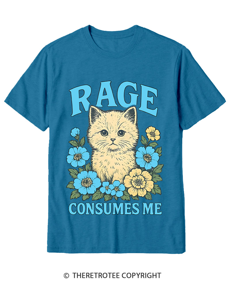 TheRetroTee Cat Meme 1970s Cotton T-Shirt