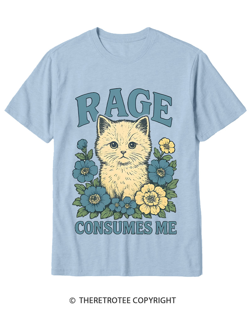 TheRetroTee Cat Meme 1970s Cotton T-Shirt