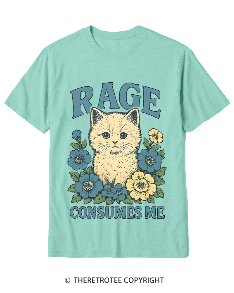 TheRetroTee Cat Meme 1970s Cotton T-Shirt
