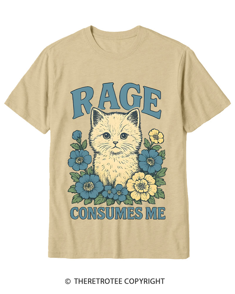 TheRetroTee Cat Meme 1970s Cotton T-Shirt