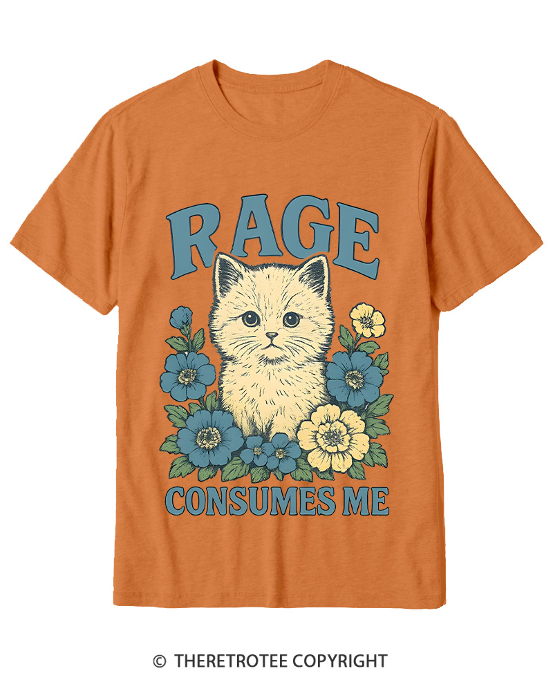 TheRetroTee Cat Meme 1970s Cotton T-Shirt