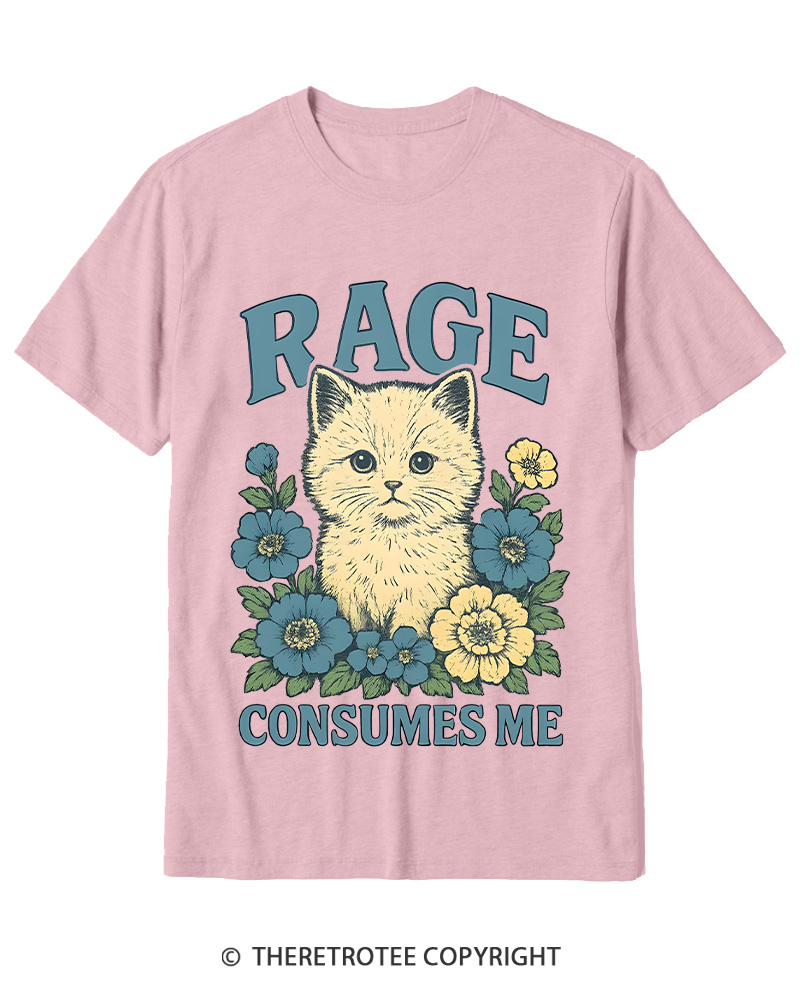 TheRetroTee Cat Meme 1970s Cotton T-Shirt