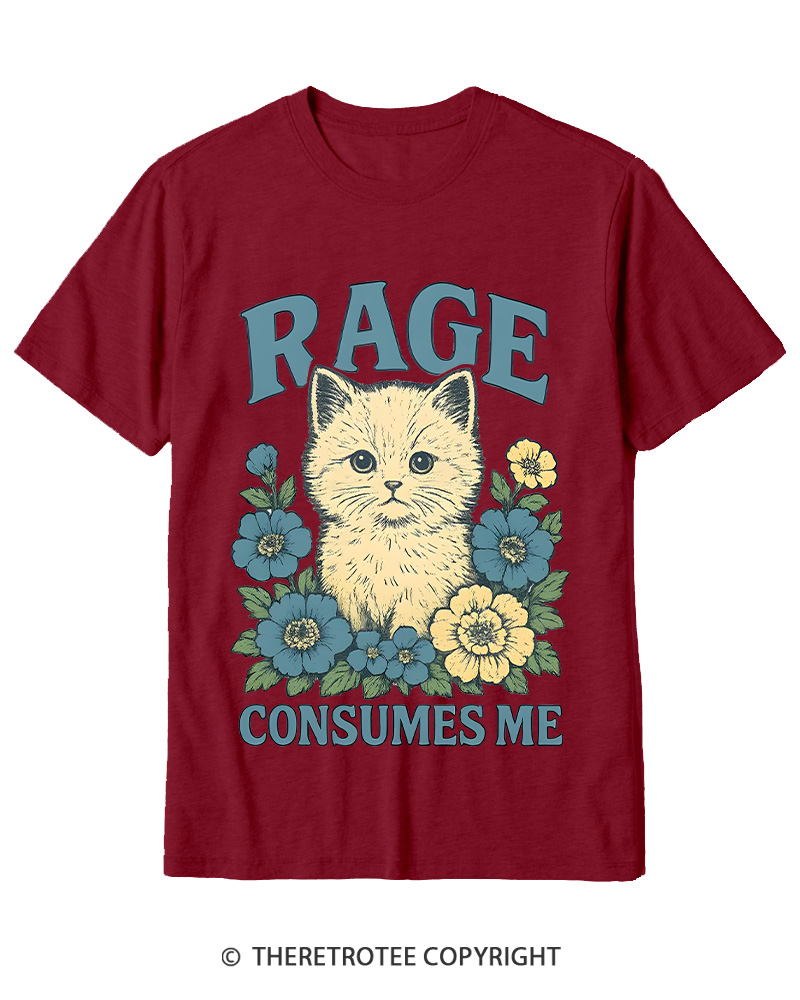 TheRetroTee Cat Meme 1970s Cotton T-Shirt