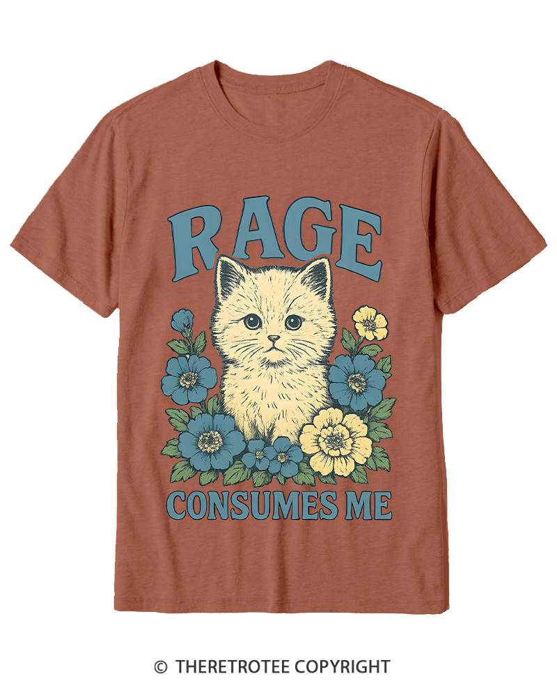 TheRetroTee Cat Meme 1970s Cotton T-Shirt