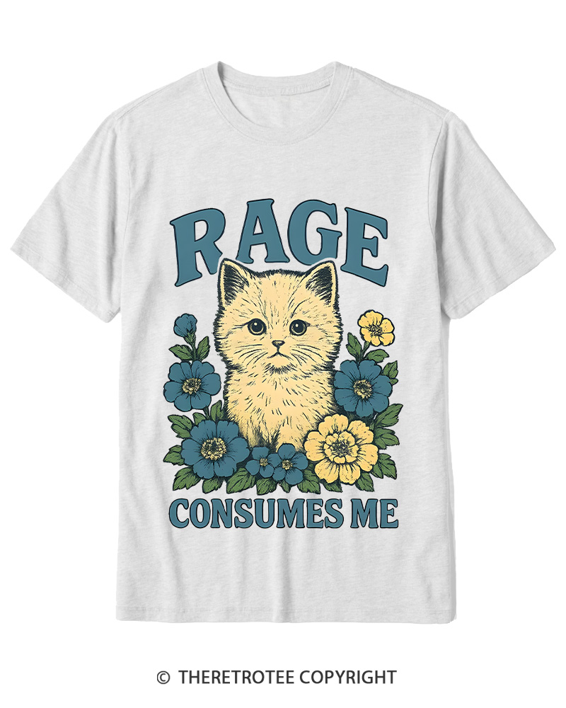 TheRetroTee Cat Meme 1970s Cotton T-Shirt