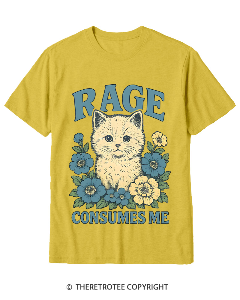TheRetroTee Cat Meme 1970s Cotton T-Shirt