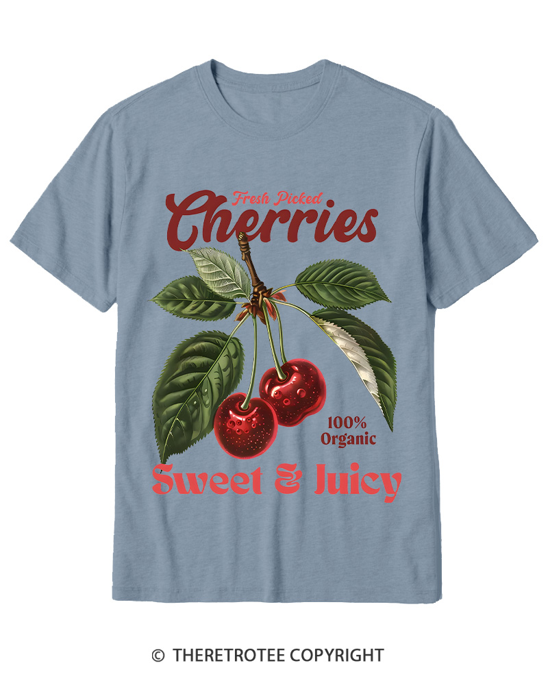 TheRetroTee Vintage Cherry 1950s Cotton T-Shirt