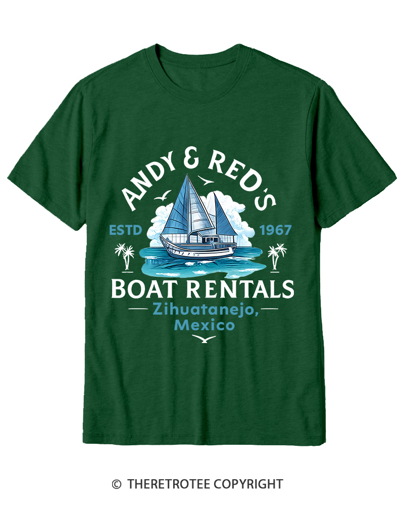 TheRetroTee Boat Rentals 1990s Cotton T-Shirt