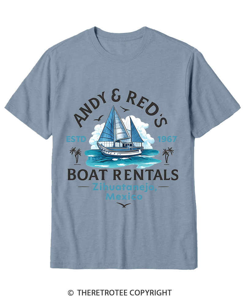 TheRetroTee Boat Rentals 1990s Cotton T-Shirt