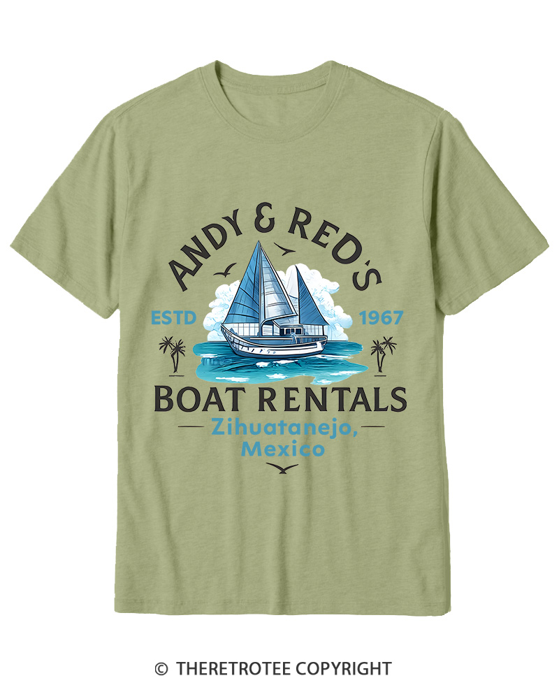 TheRetroTee Boat Rentals 1990s Cotton T-Shirt