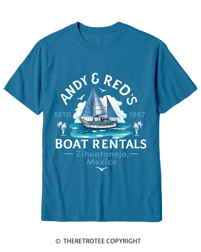 TheRetroTee Boat Rentals 1990s Cotton T-Shirt
