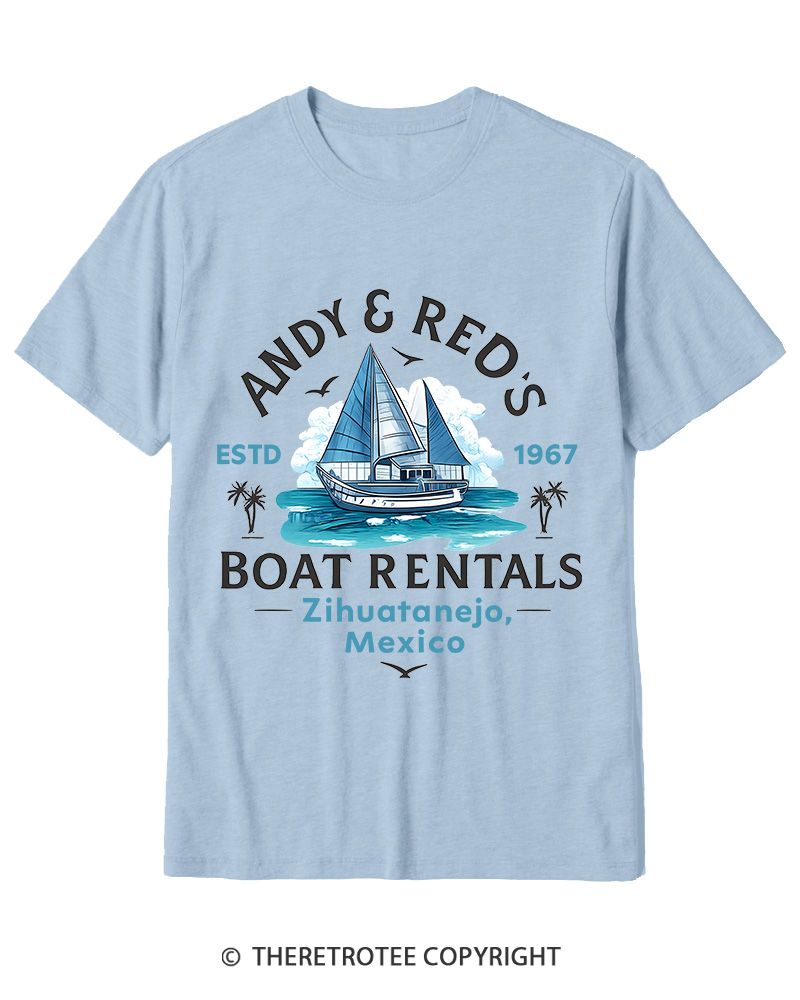 TheRetroTee Boat Rentals 1990s Cotton T-Shirt