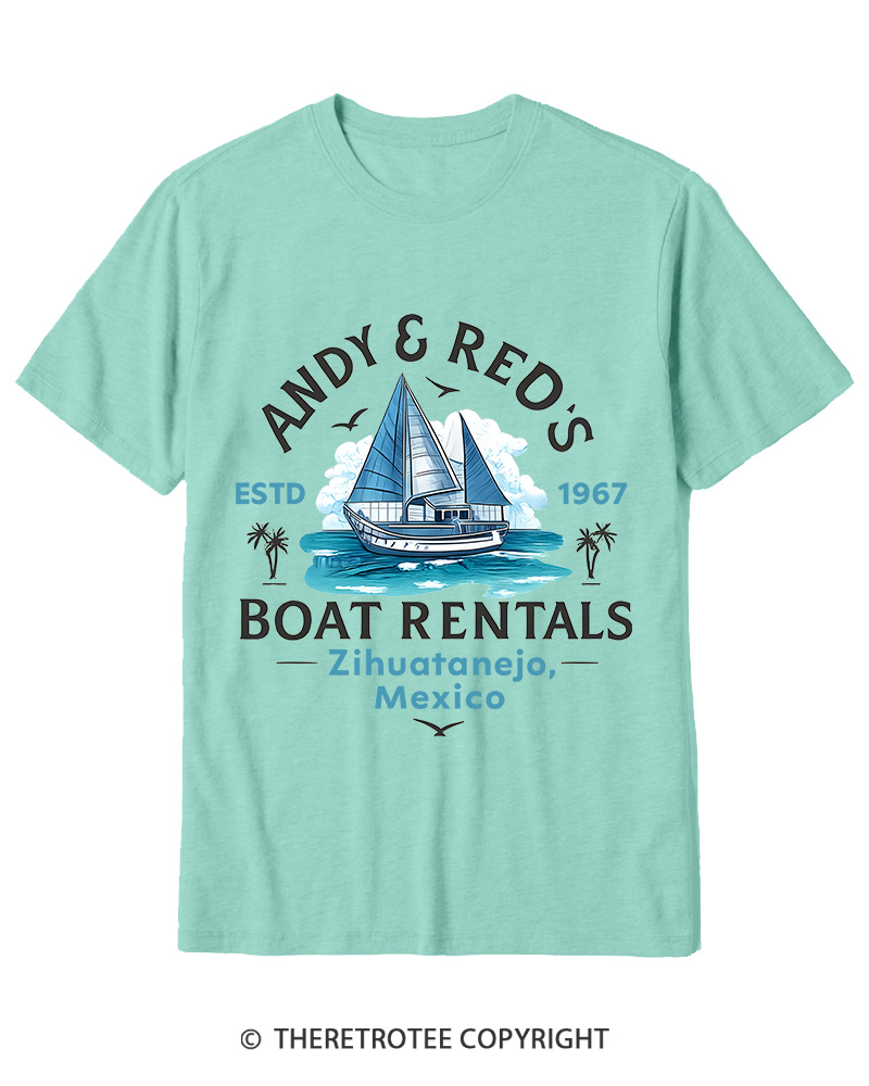 TheRetroTee Boat Rentals 1990s Cotton T-Shirt