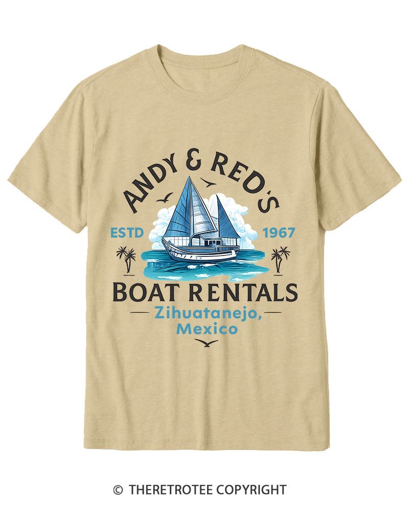 TheRetroTee Boat Rentals 1990s Cotton T-Shirt