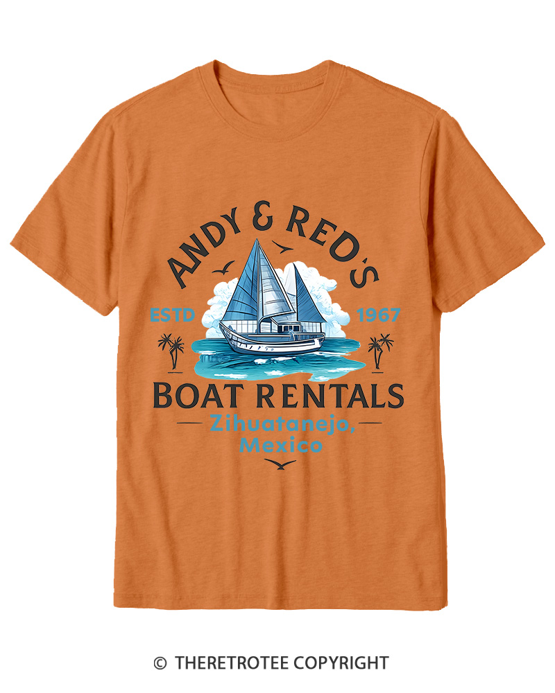TheRetroTee Boat Rentals 1990s Cotton T-Shirt