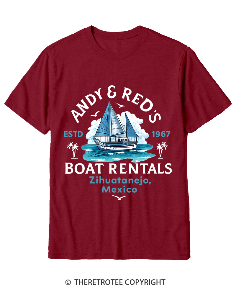 TheRetroTee Boat Rentals 1990s Cotton T-Shirt