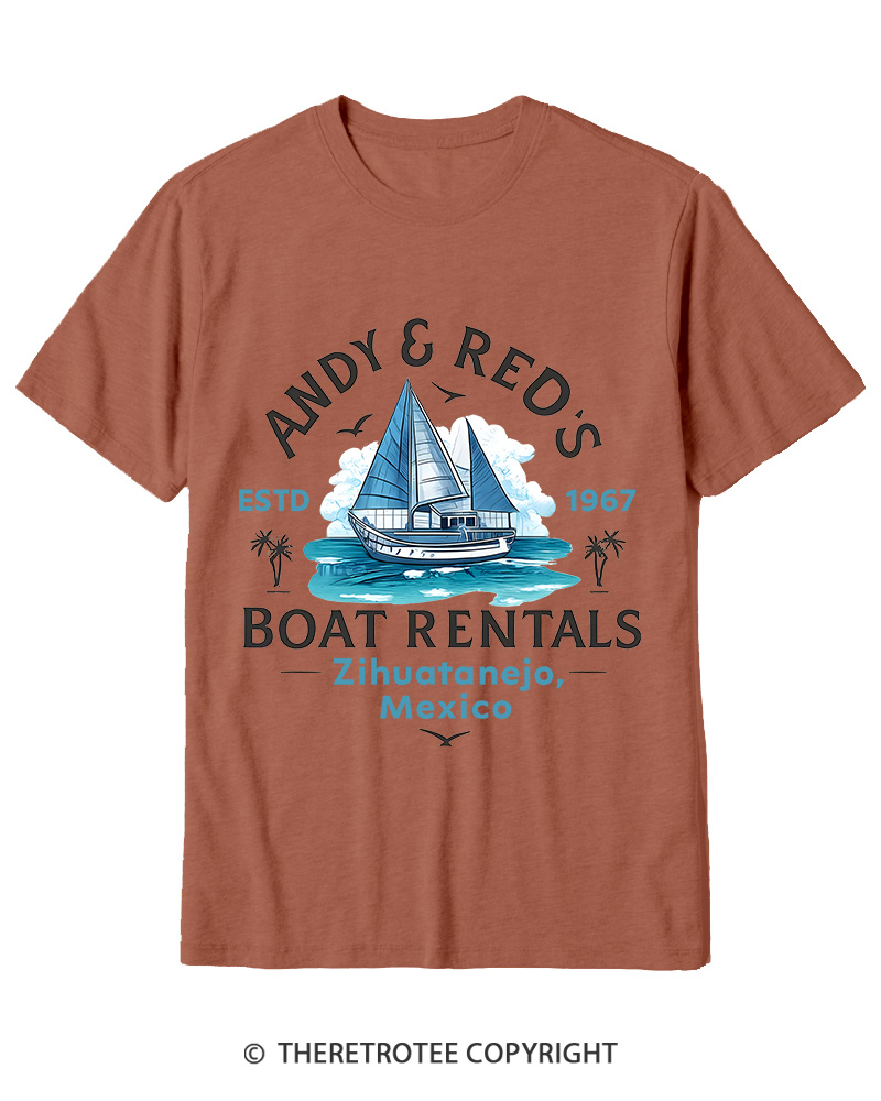 TheRetroTee Boat Rentals 1990s Cotton T-Shirt