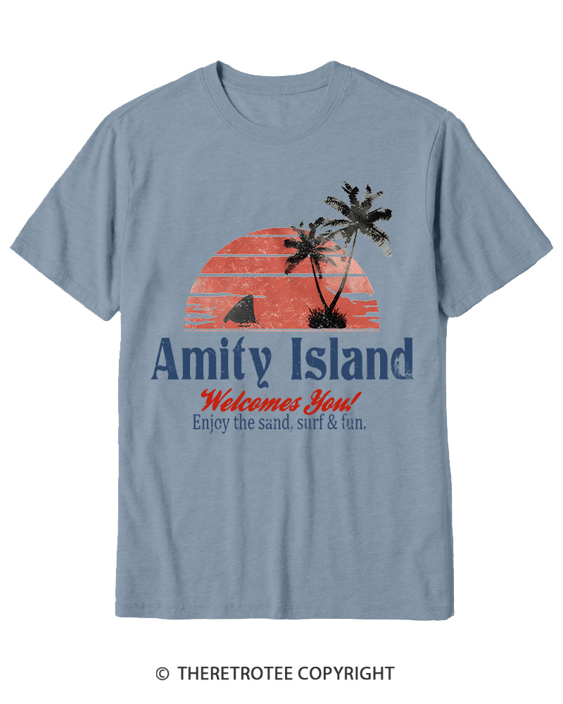 TheRetroTee Enjoy The Sand 1970s Cotton T-Shirt