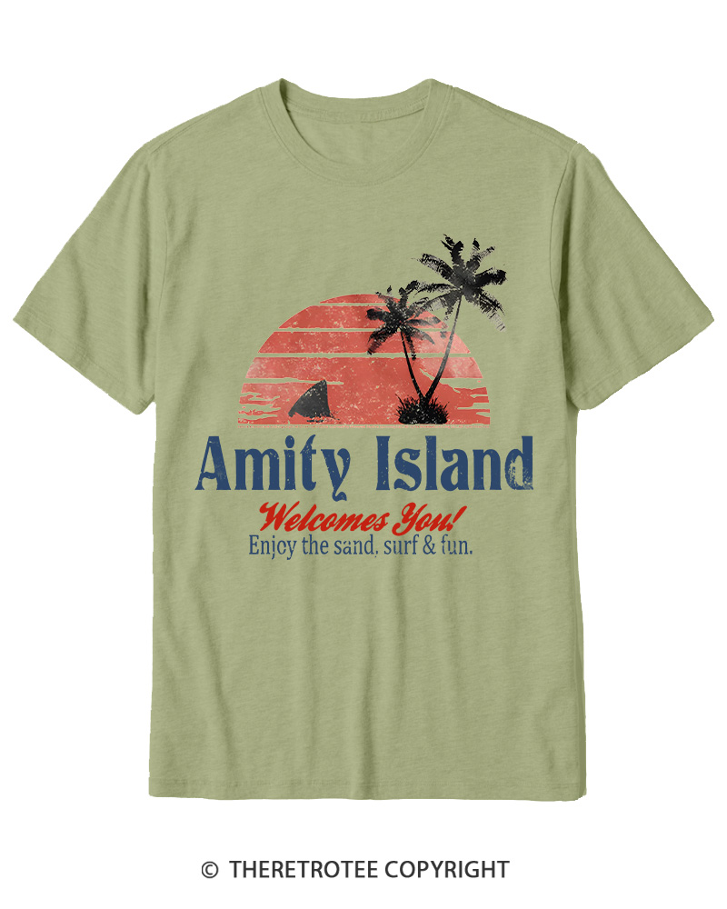 TheRetroTee Enjoy The Sand 1970s Cotton T-Shirt