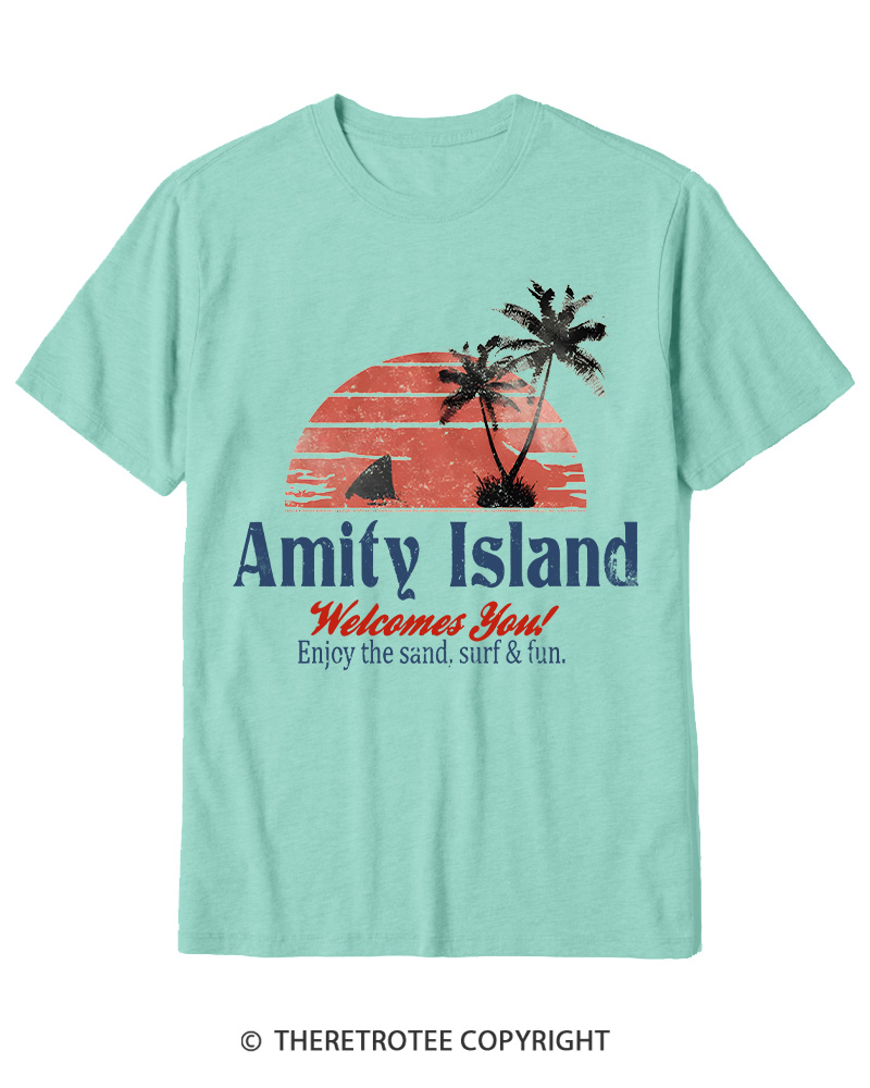 TheRetroTee Enjoy The Sand 1970s Cotton T-Shirt