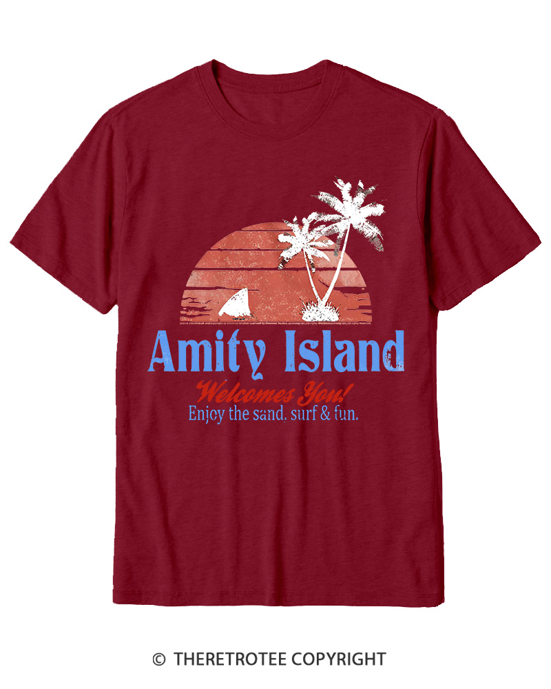 TheRetroTee Enjoy The Sand 1970s Cotton T-Shirt