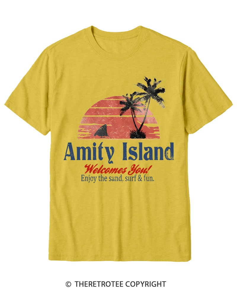 TheRetroTee Enjoy The Sand 1970s Cotton T-Shirt