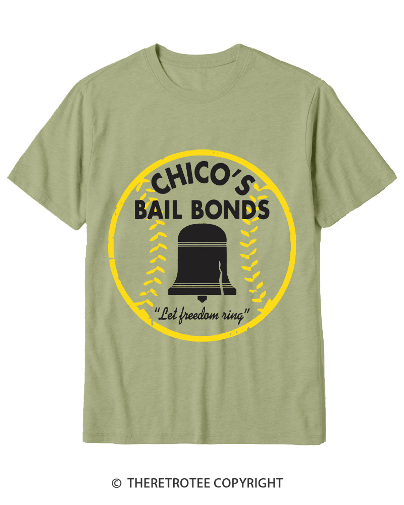TheRetroTee Chico's Bail Bonds 1970s Cotton T-Shirt