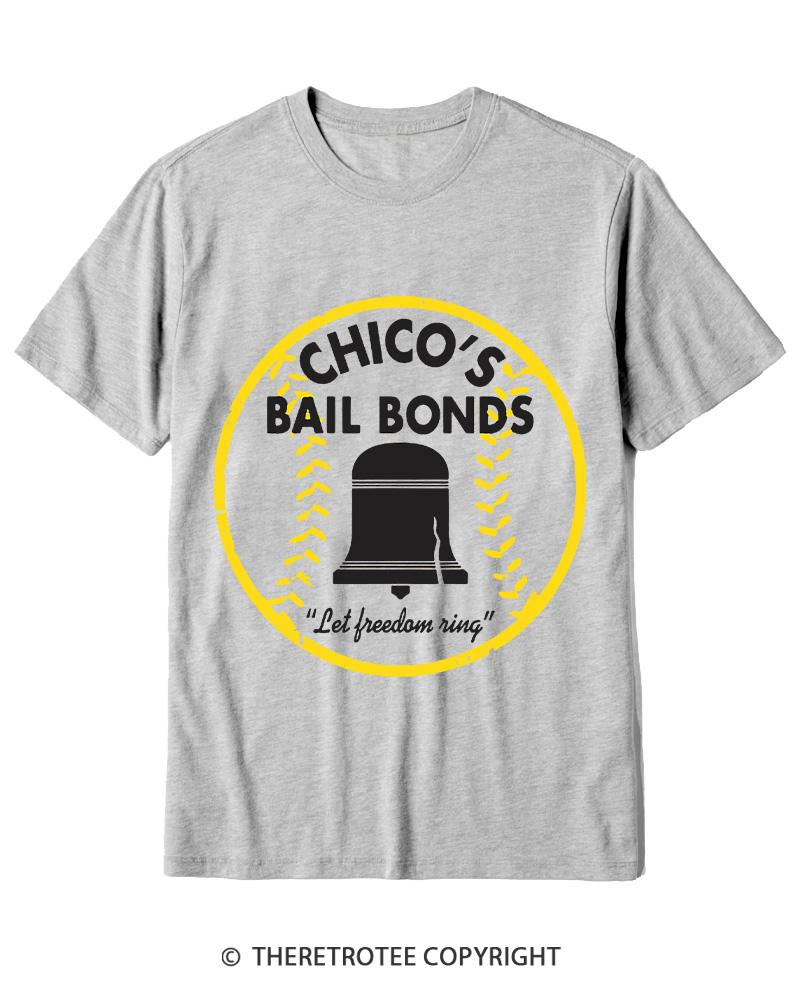 TheRetroTee Chico's Bail Bonds 1970s Cotton T-Shirt