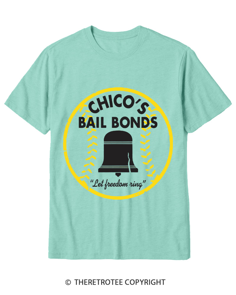 TheRetroTee Chico's Bail Bonds 1970s Cotton T-Shirt