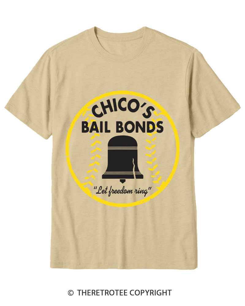TheRetroTee Chico's Bail Bonds 1970s Cotton T-Shirt