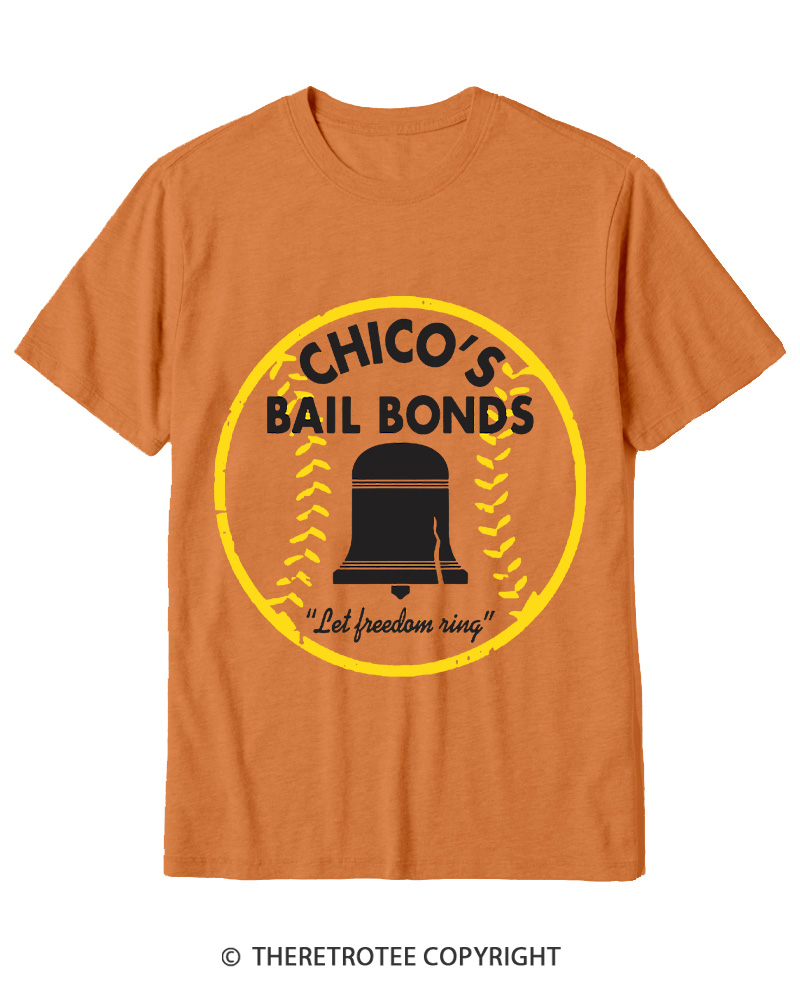 TheRetroTee Chico's Bail Bonds 1970s Cotton T-Shirt