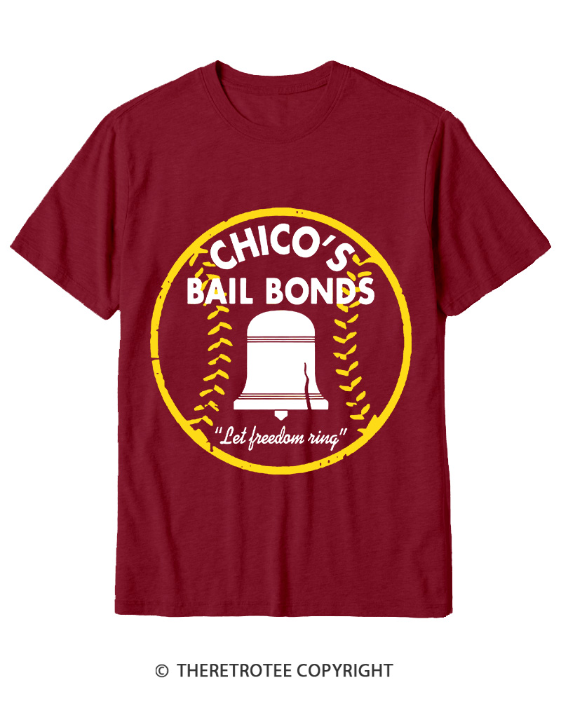 TheRetroTee Chico's Bail Bonds 1970s Cotton T-Shirt