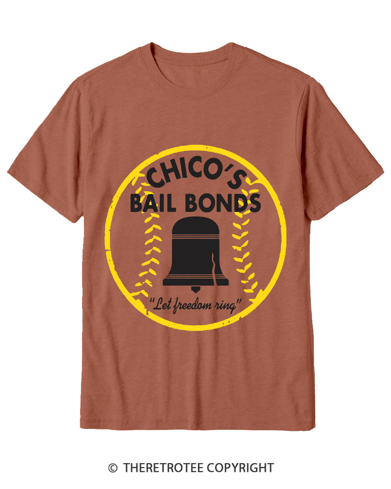 TheRetroTee Chico's Bail Bonds 1970s Cotton T-Shirt