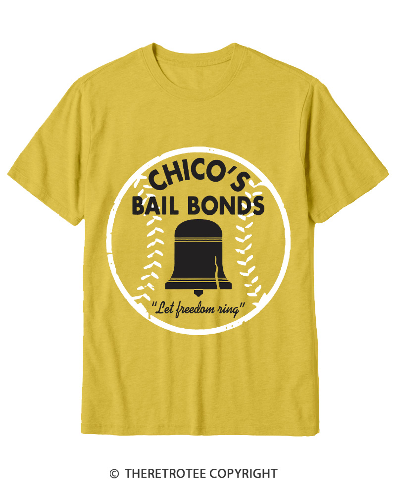 TheRetroTee Chico's Bail Bonds 1970s Cotton T-Shirt