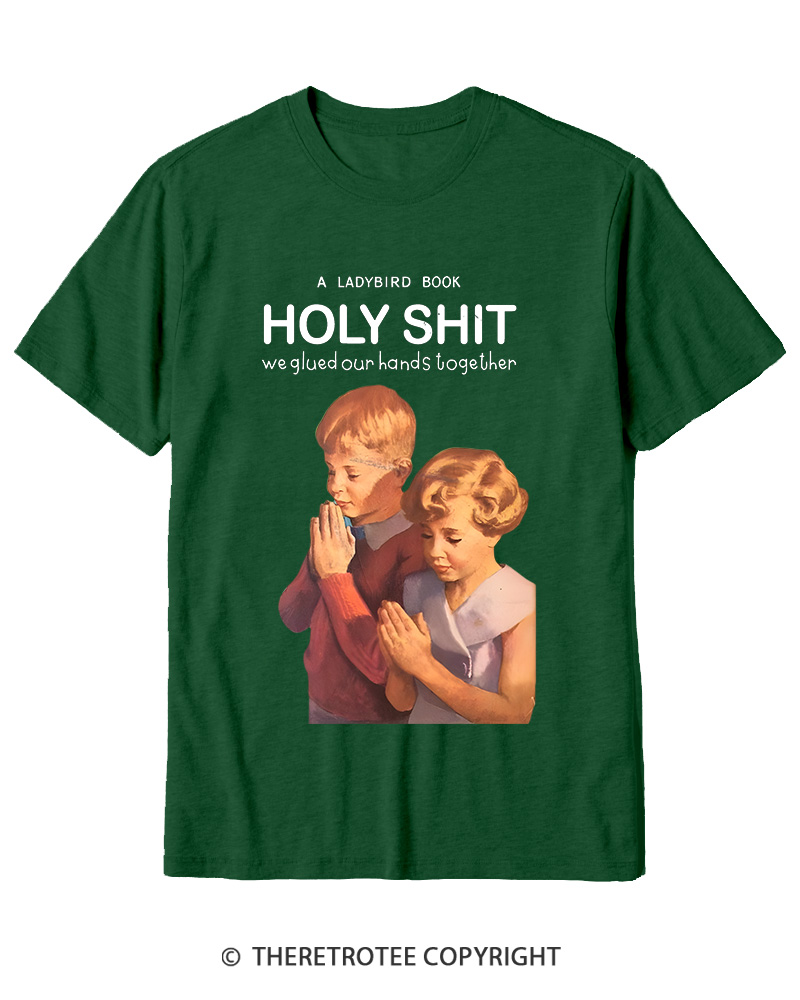 TheRetroTee A Ladybird Book Holy Shit 1950s Cotton T-Shirt
