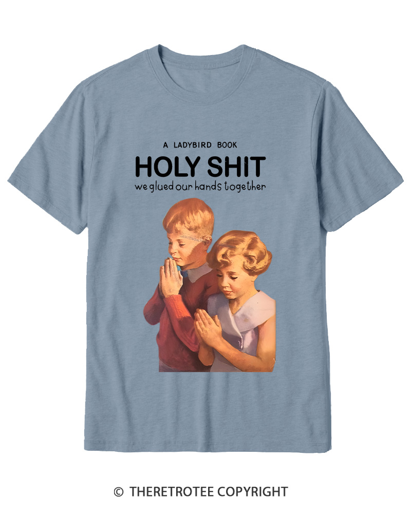 TheRetroTee A Ladybird Book Holy Shit 1950s Cotton T-Shirt