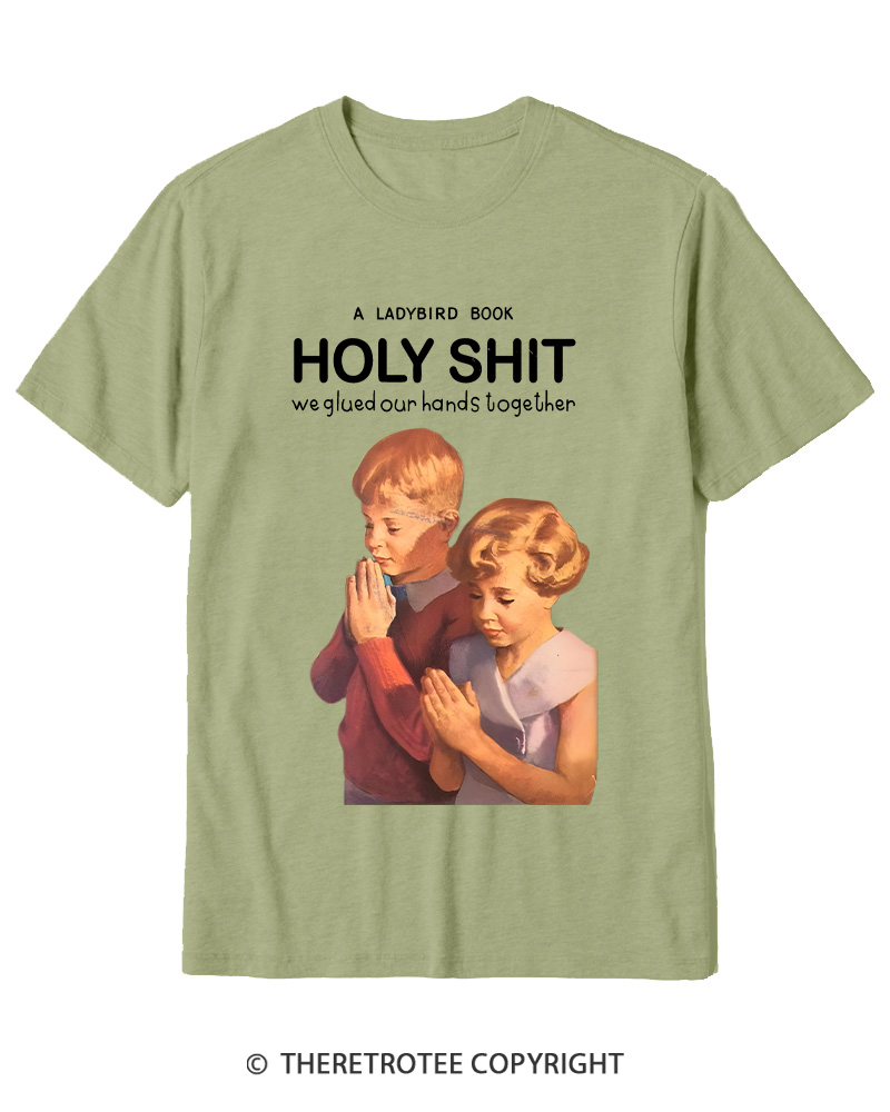 TheRetroTee A Ladybird Book Holy Shit 1950s Cotton T-Shirt