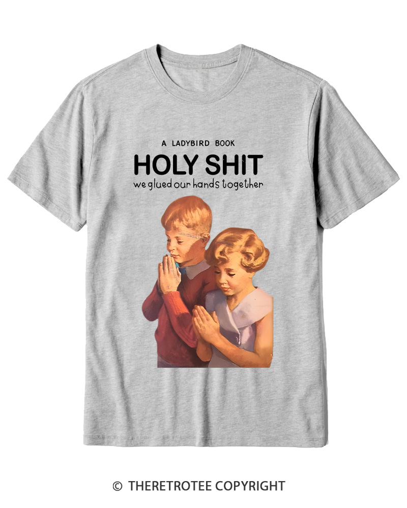 TheRetroTee A Ladybird Book Holy Shit 1950s Cotton T-Shirt