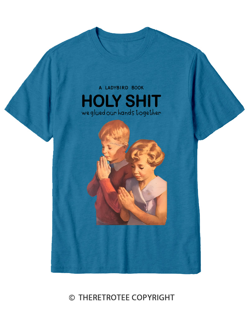 TheRetroTee A Ladybird Book Holy Shit 1950s Cotton T-Shirt