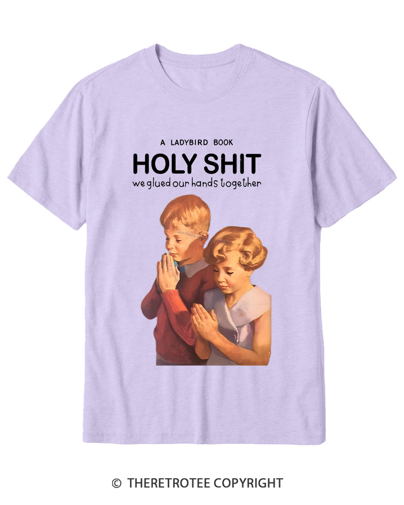 TheRetroTee A Ladybird Book Holy Shit 1950s Cotton T-Shirt