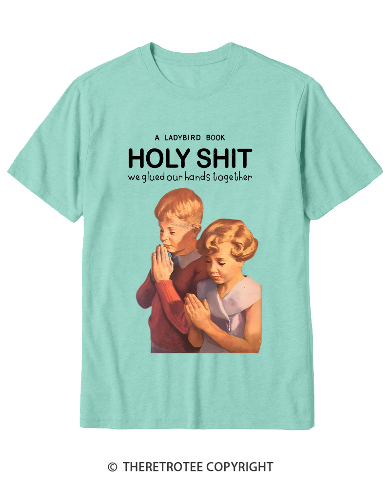 TheRetroTee A Ladybird Book Holy Shit 1950s Cotton T-Shirt