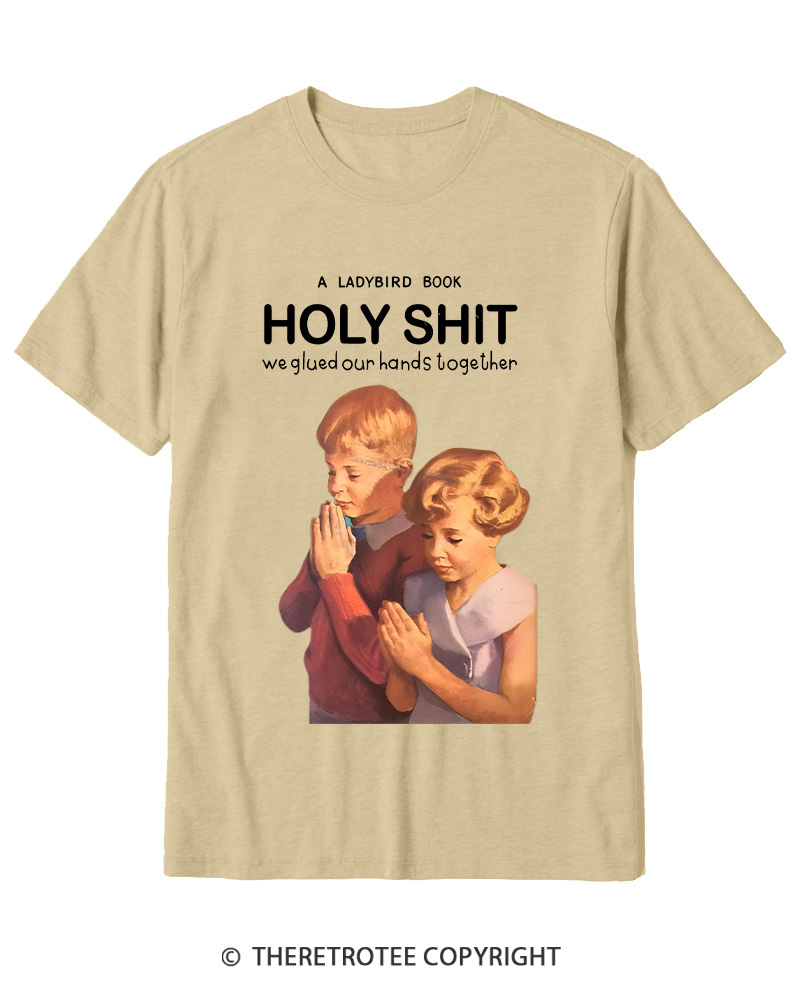 TheRetroTee A Ladybird Book Holy Shit 1950s Cotton T-Shirt