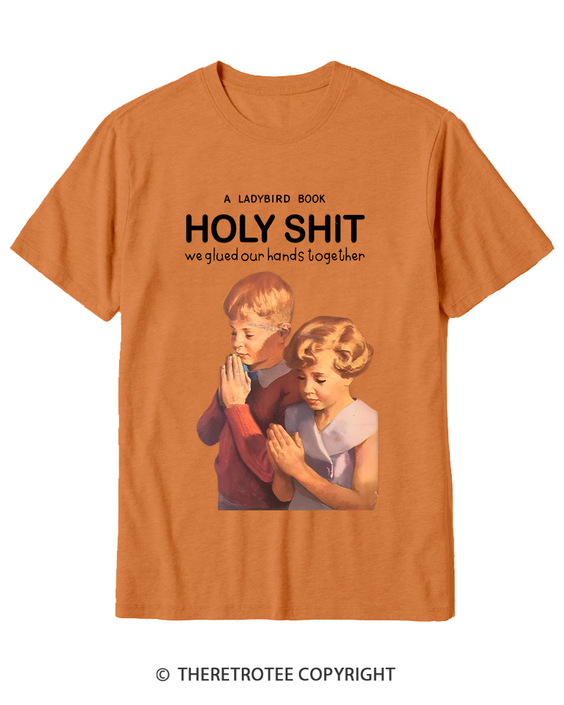 TheRetroTee A Ladybird Book Holy Shit 1950s Cotton T-Shirt