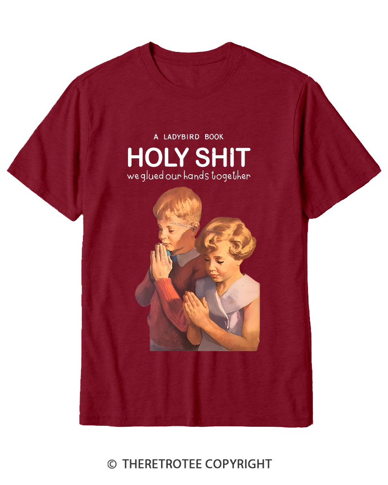 TheRetroTee A Ladybird Book Holy Shit 1950s Cotton T-Shirt