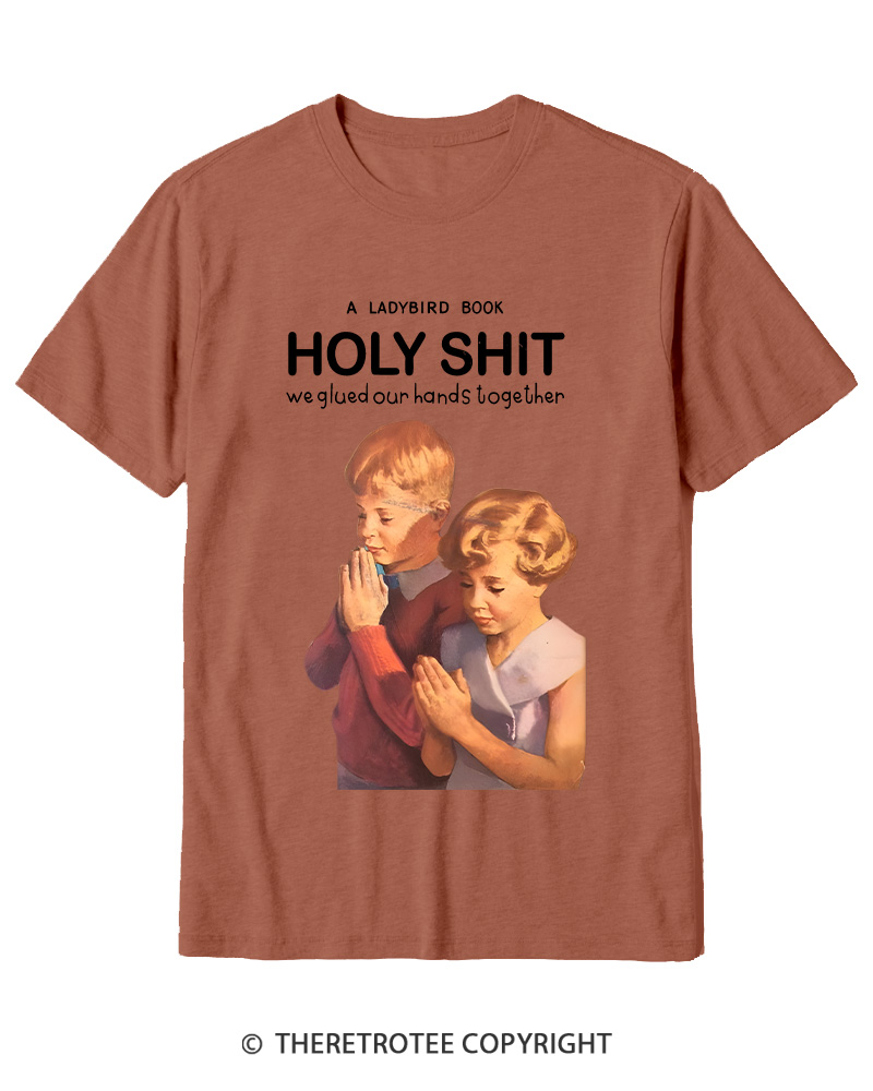 TheRetroTee A Ladybird Book Holy Shit 1950s Cotton T-Shirt