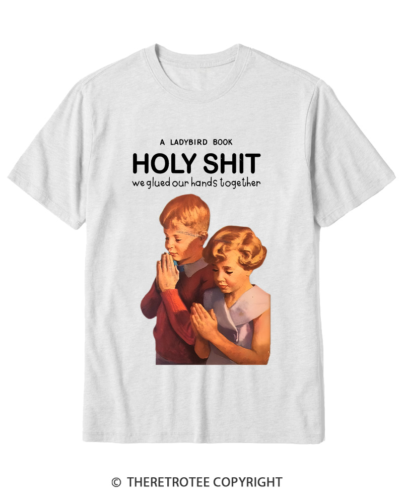 TheRetroTee A Ladybird Book Holy Shit 1950s Cotton T-Shirt